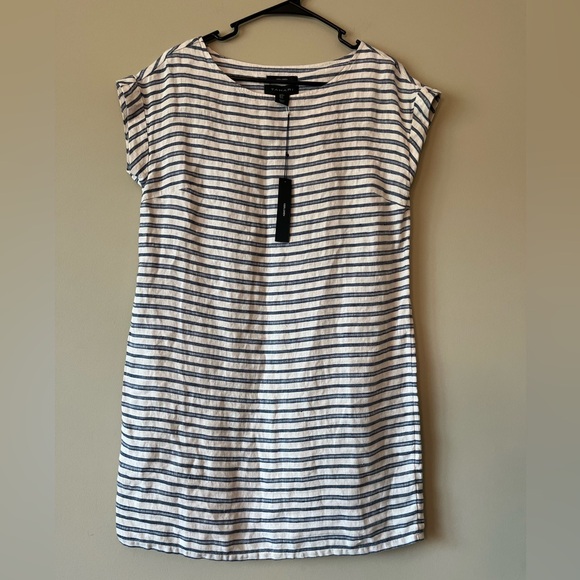 Tahari | Dresses | Linen Striped Dress | Poshmark
